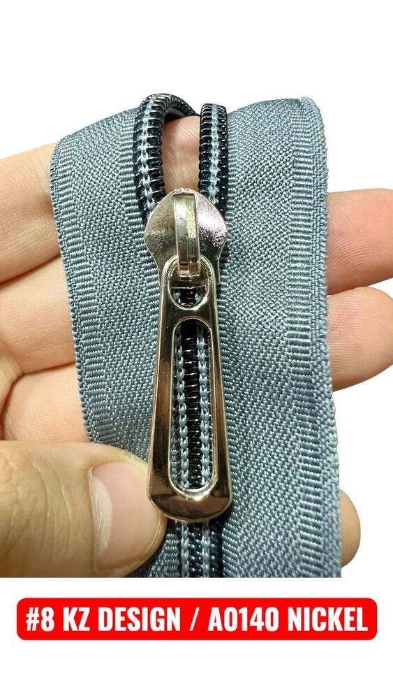 8 KZ Design A0140 Nickel Zipper Slider