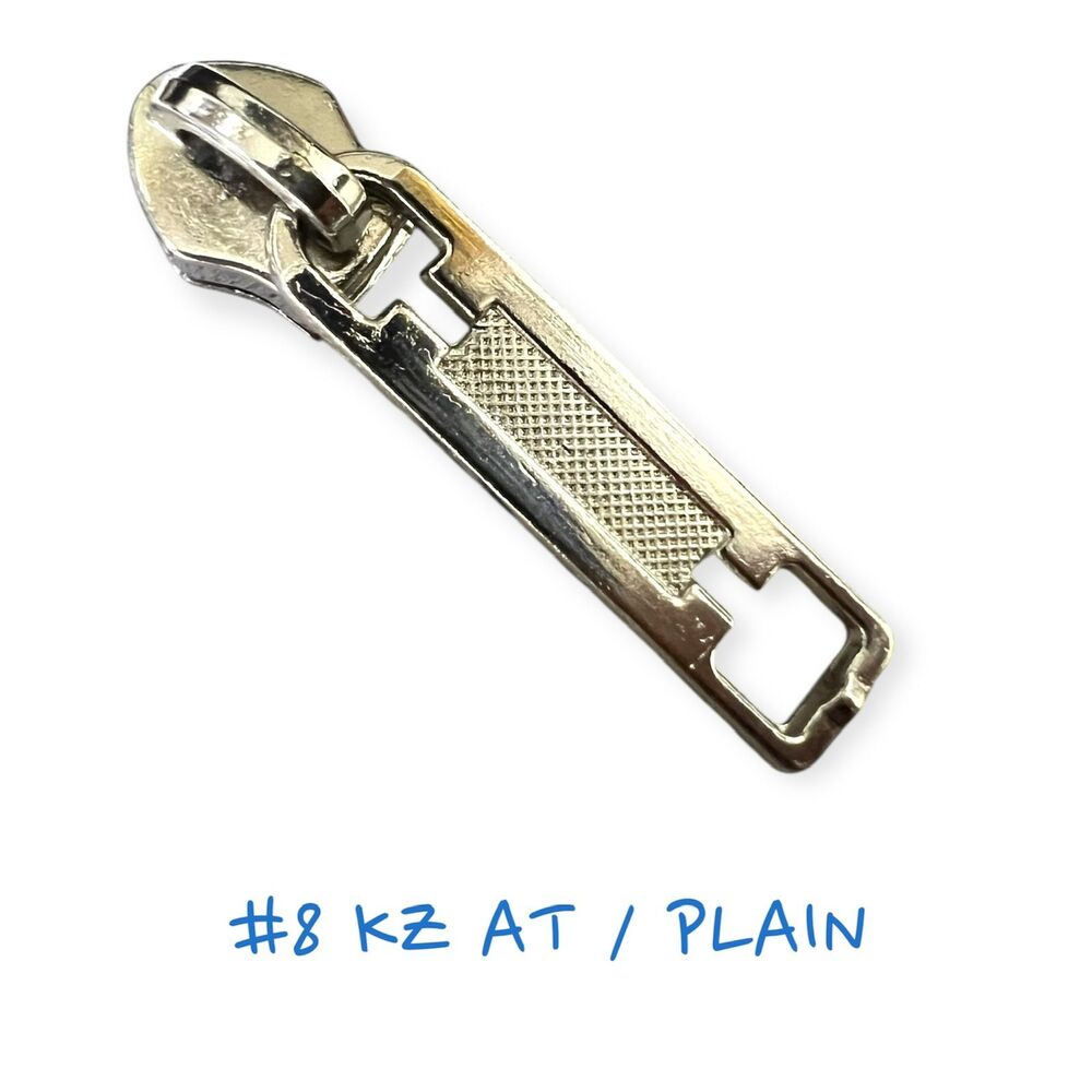 Plain Zipper Slider - Color: Silver