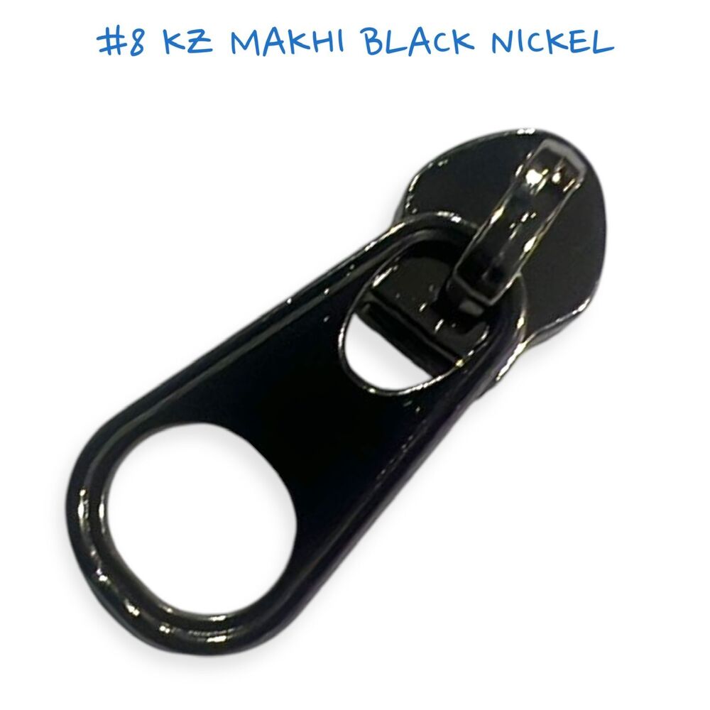 8 KZ Makhi Black Nickel Zipper Slider