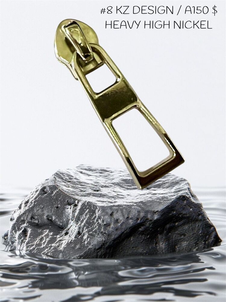 8 Kz Design A150 Heavy High Nickel Zipper Slider - Color: Silver