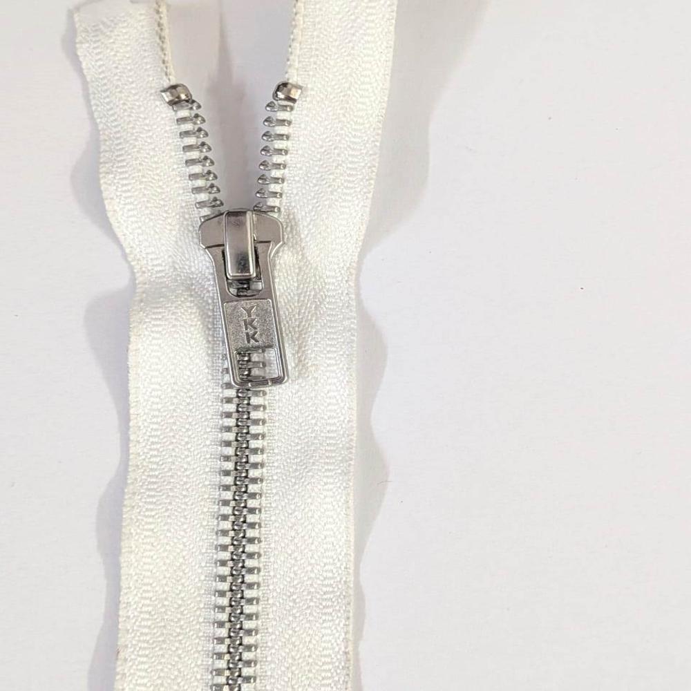 YKK No.5 Aluminium Metal Open-End Zipper with Auto Lock Slider