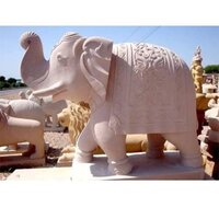 Sand Stone Elephant - Color: Brown
