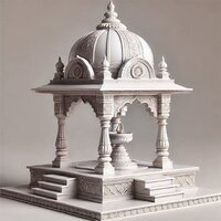 Sandstone Pooja Mandir - Color: Brown