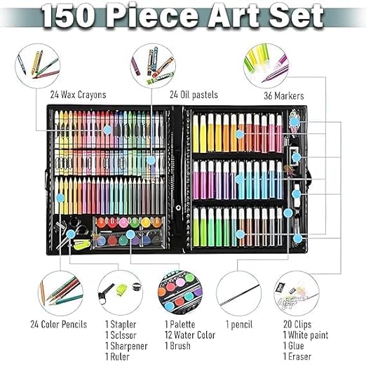150 Pcs STEM Art & Craft Kit for Kids