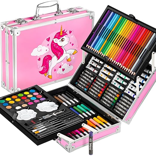 unicorn 145 Pieces Drawing Kit with Colour 
