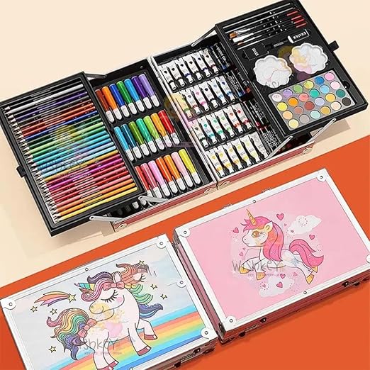 unicorn 145 Pieces Drawing Kit with Colour 