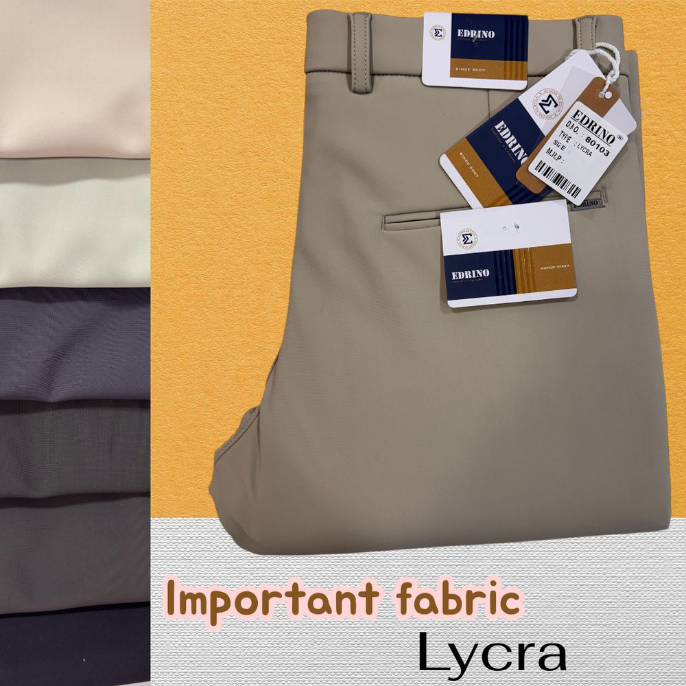 Mens Imported Lycra Cotton Pant - Color: Various Available