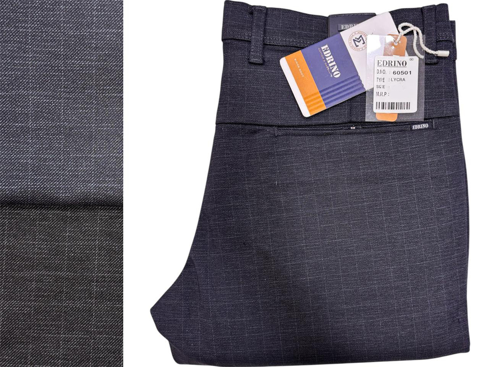 Mens Knitting Print Double Cloth Pant