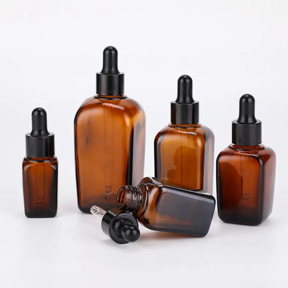 Black Beard Oil Glass Bottles