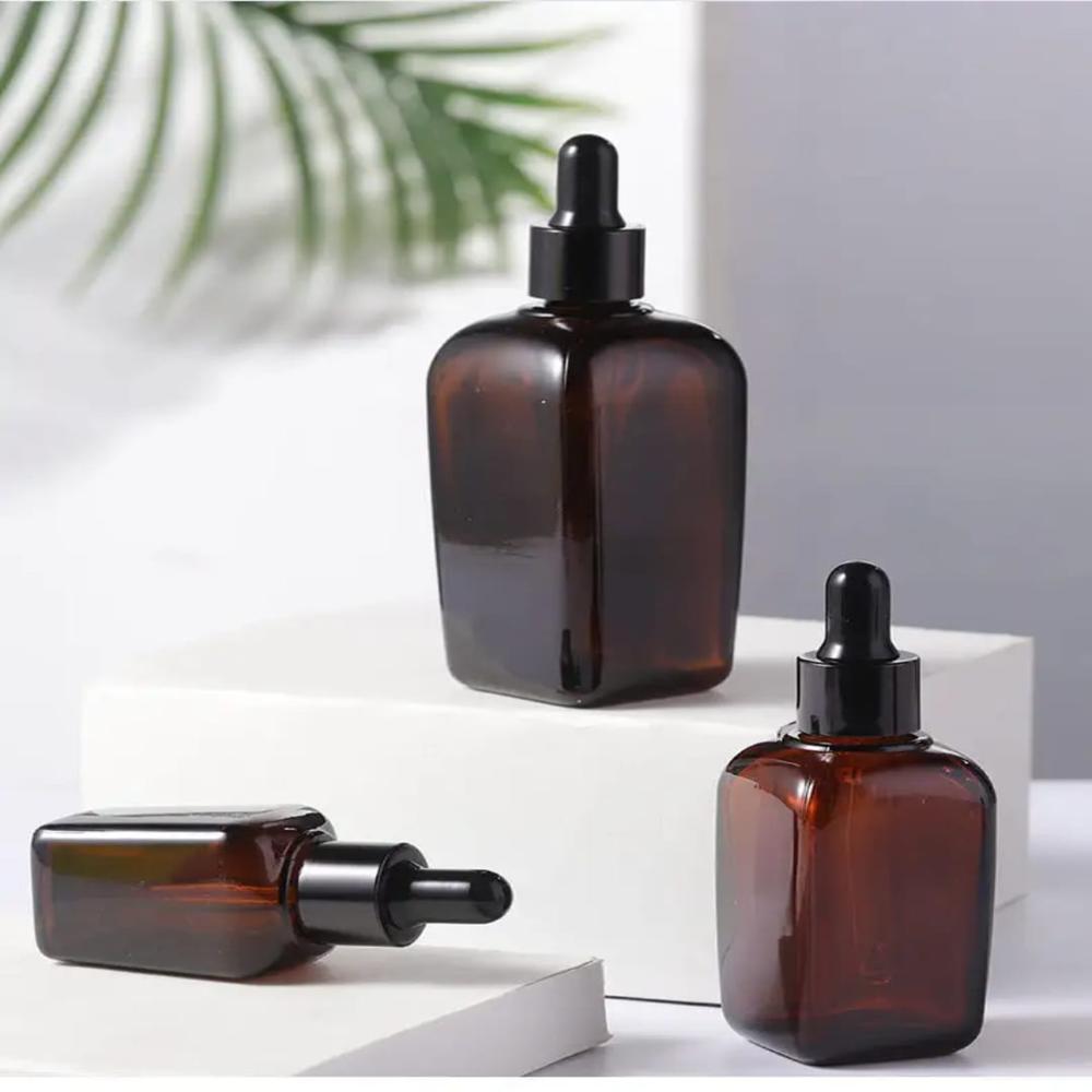 Black Beard Oil Glass Bottles