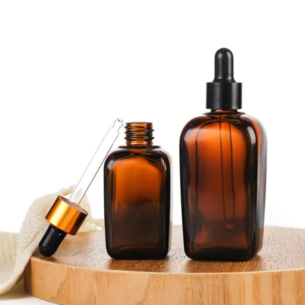 Black Beard Oil Glass Bottles