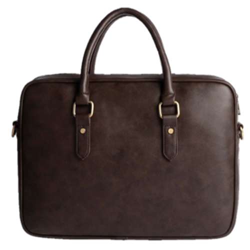 B-312 Leather Unisex Quilted Executive Laptop Bag