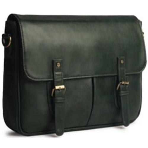 B-313 PU Unisex Flap Laptop Messenger Bag
