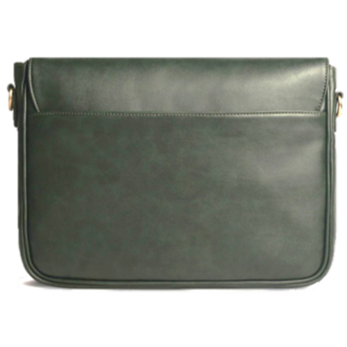 B-313 PU Unisex Flap Laptop Messenger Bag