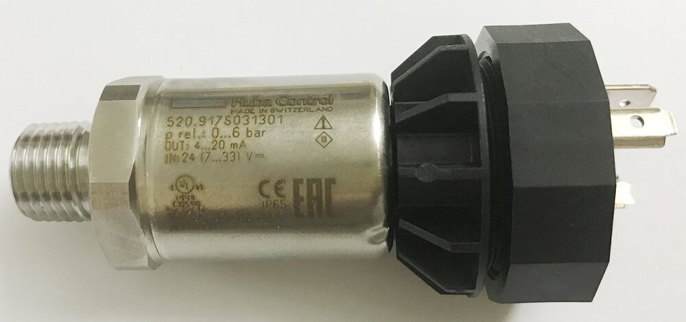 Huba Pressure Transmitter Model 520.943S032401 RANGE 0-250 BAR