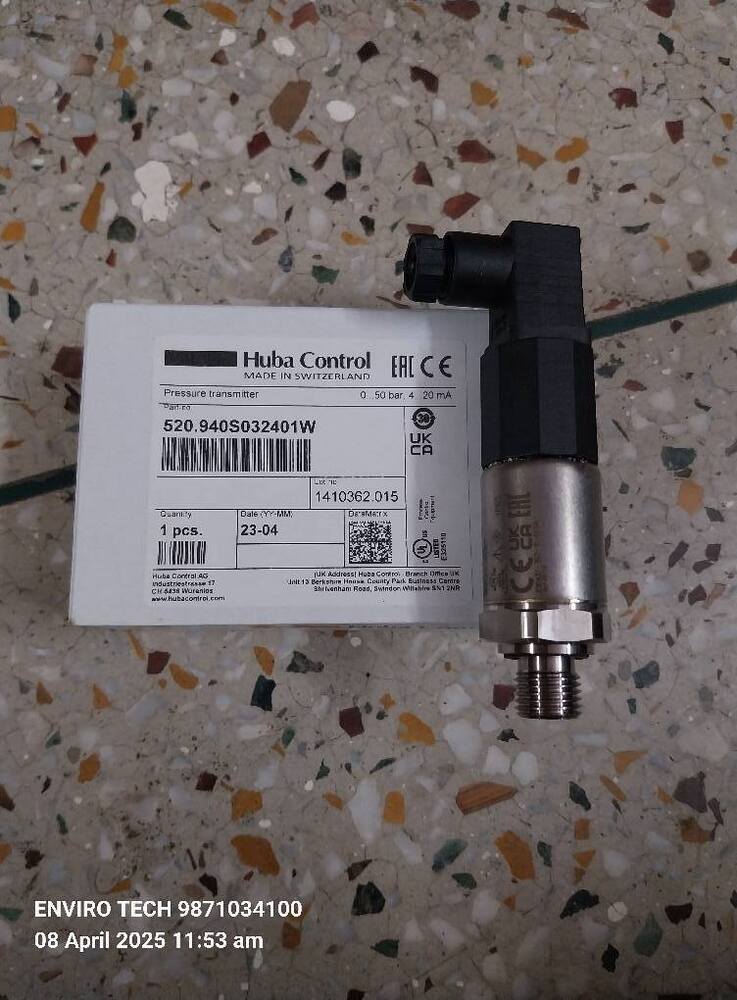 Huba Pressure Transmitter Model 520.954S032401W RANGE 0-350 BAR OUTPUT 4-20mA