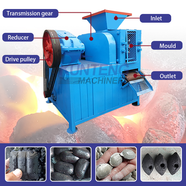 Lime powder ball press machine, dry powder mineral powder ball press machine, high-pressure carbon powder briquetting machine