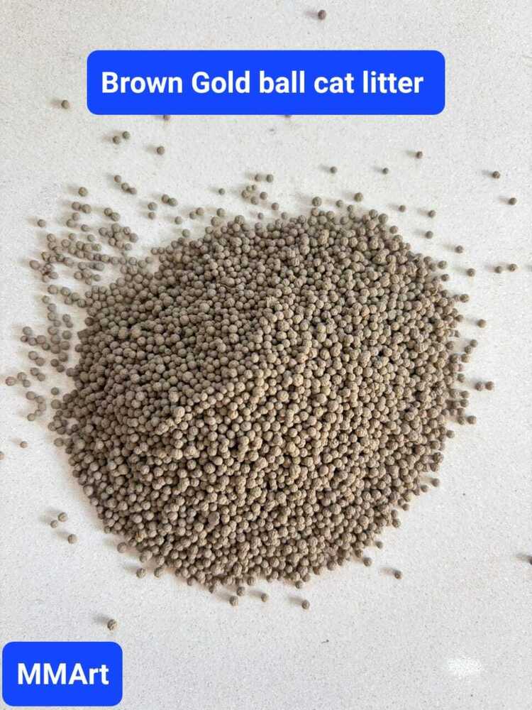 Brown Bentonite cat litter / high clamping quality  with samll 10kg pouch packing