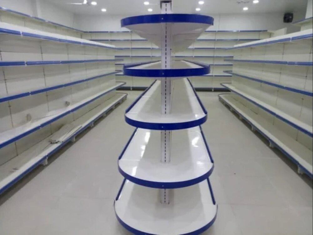 Center Gondola Display Rack - Color: White