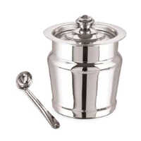 Slim Stainless Steel Ghee Pot - Color: Various Color Available
