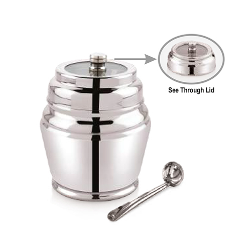 Shine Stainless Steel Ghee Pot