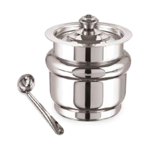 Ring Stainless Steel Ghee Pot - Color: Various Color Available