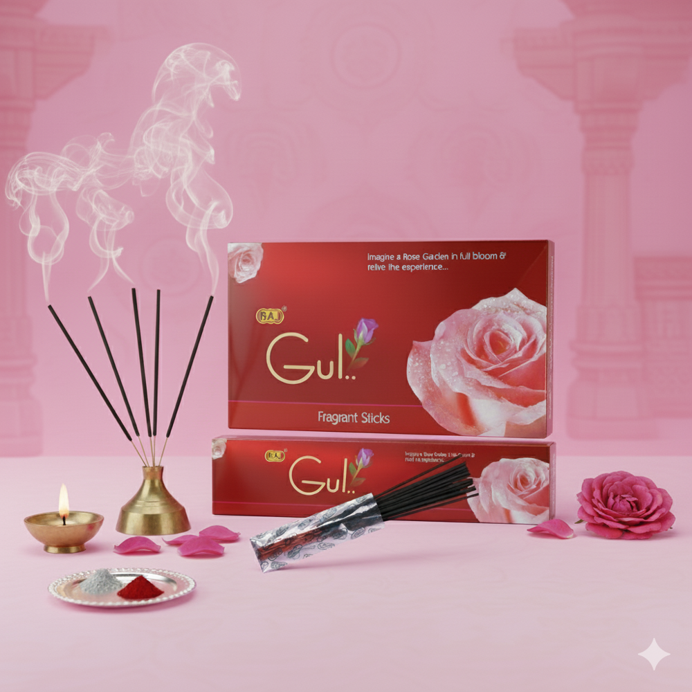 Gul Incense Sticks - Burning Time: 30 Minutes