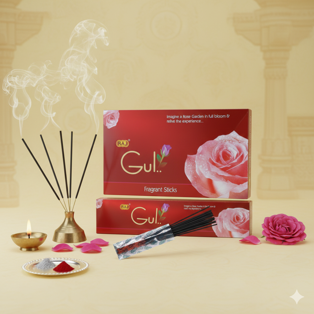 Gul Incense Sticks - Burning Time: 30 Minutes