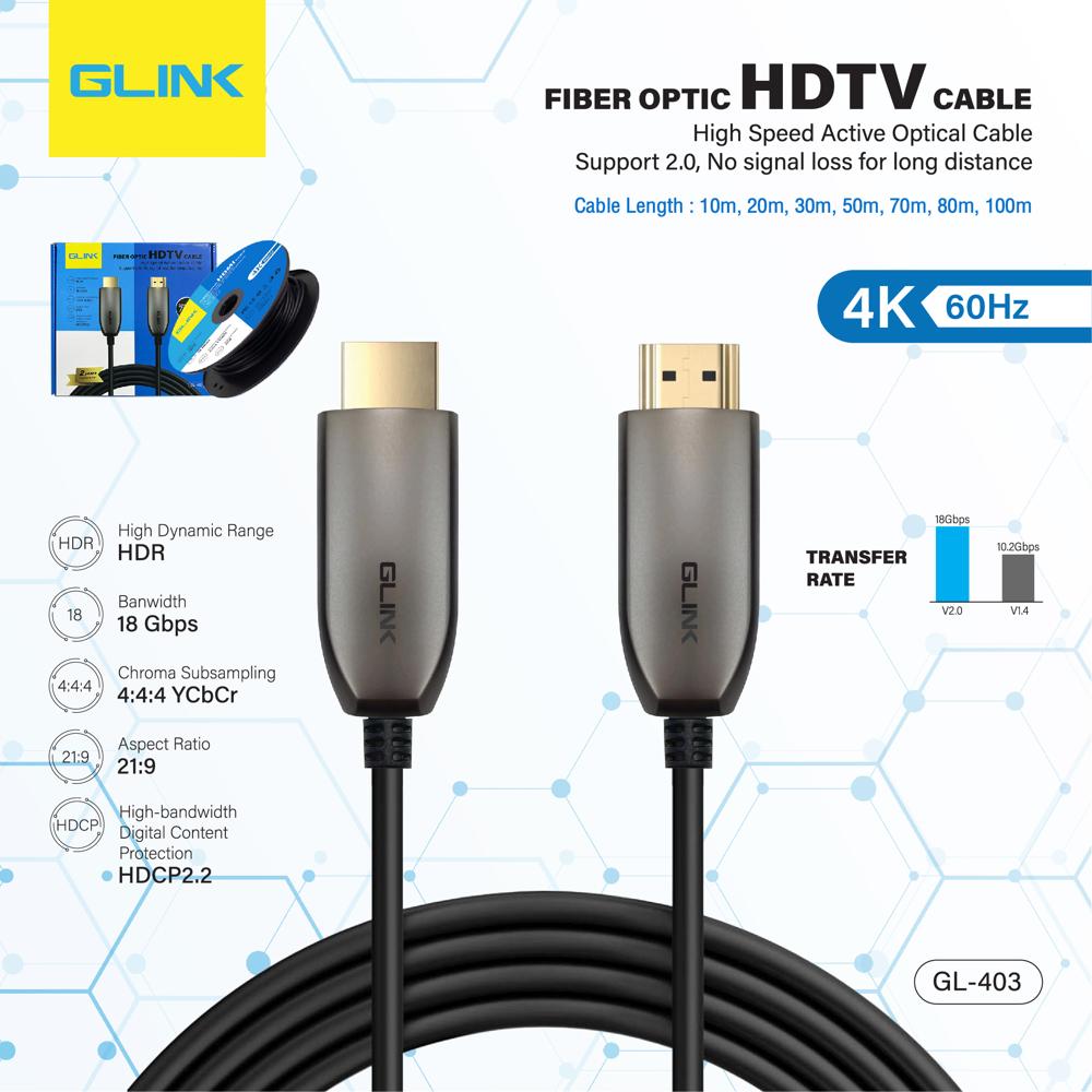 Optical Fiber 4K HDMI Cable 20 Meter