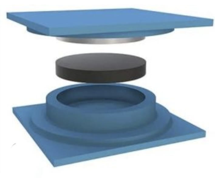 Pot Ptfe Bearing - Diameter: 25 Millimeter (Mm)