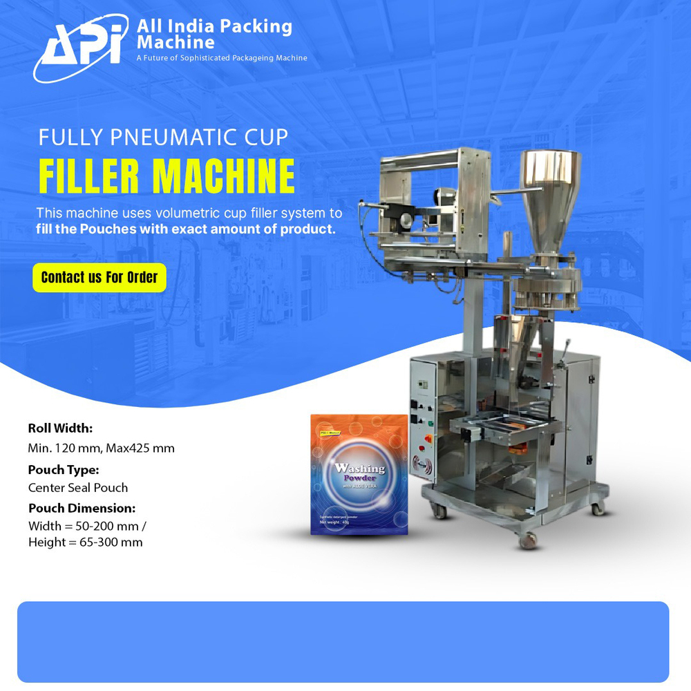 Fully Pneumatic Cup Filler Machine