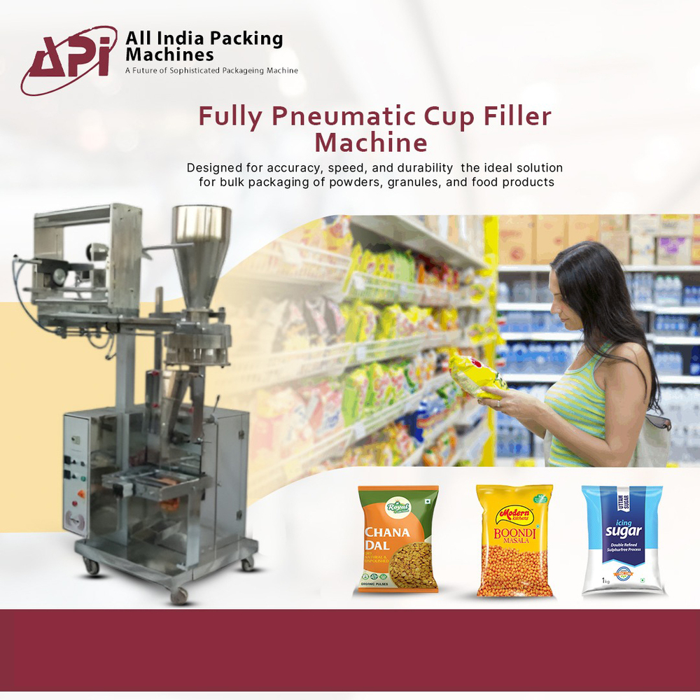 Fully Pneumatic Cup Filler Machine