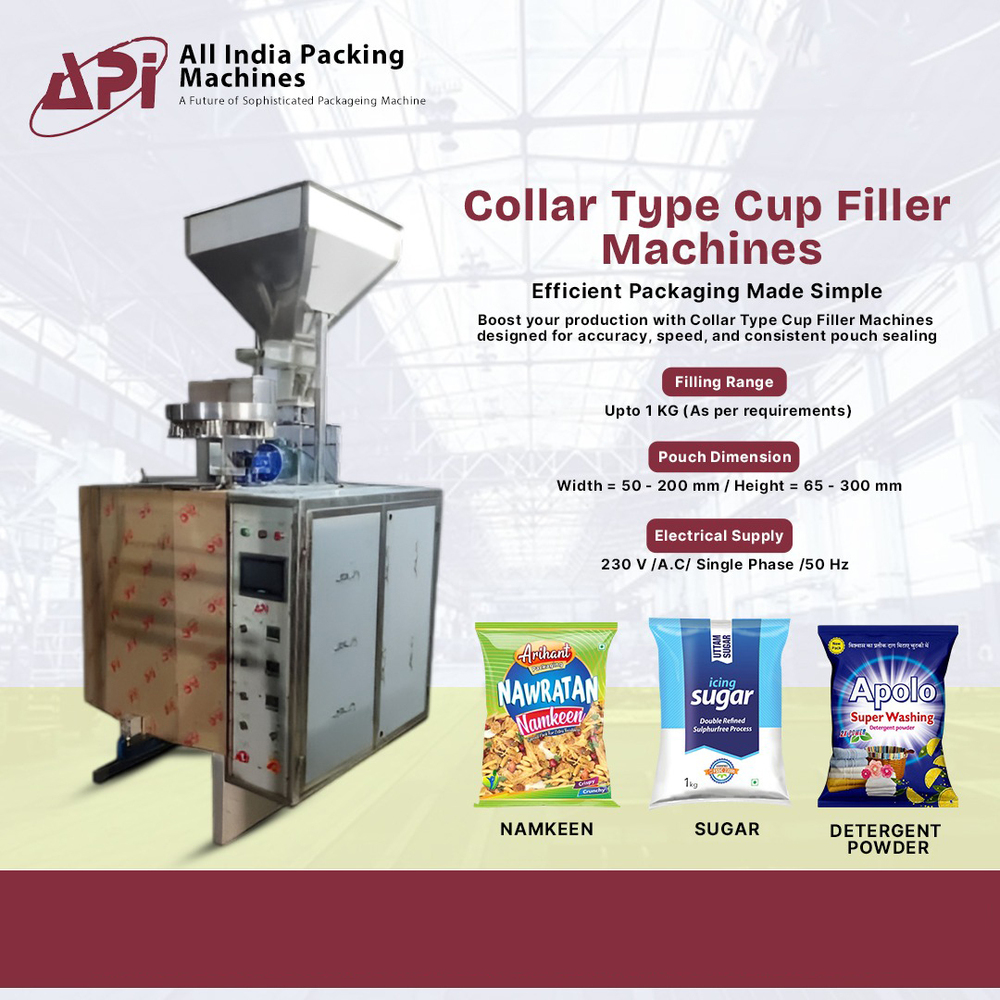 Collar Type Cup Filler Machine