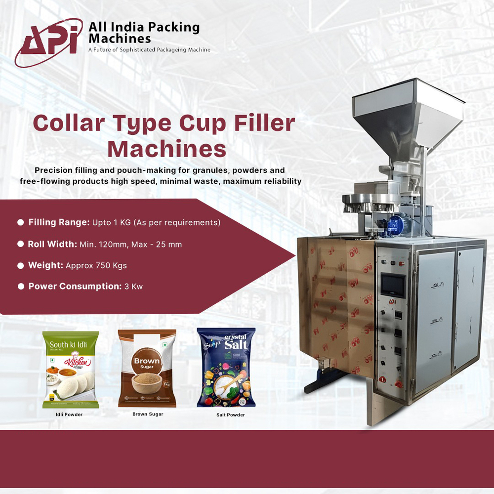 Collar Type Cup Filler Machine