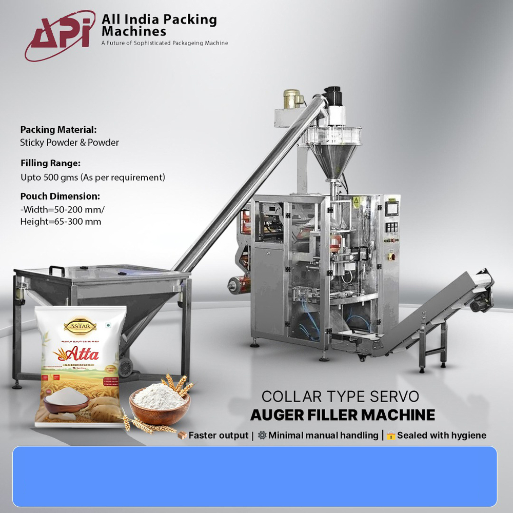 Collar Type Servo Auger Filler Machine