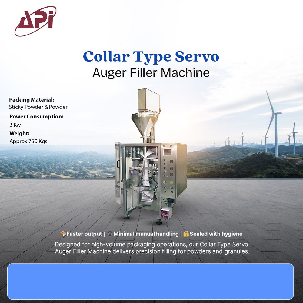 Collar Type Servo Auger Filler Machine