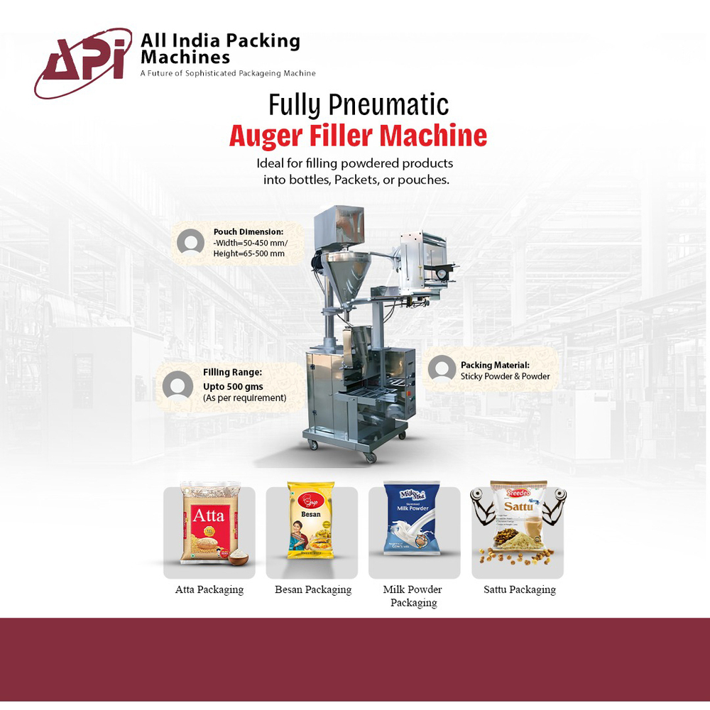 Fully Pneumatic Auger Filler Machine