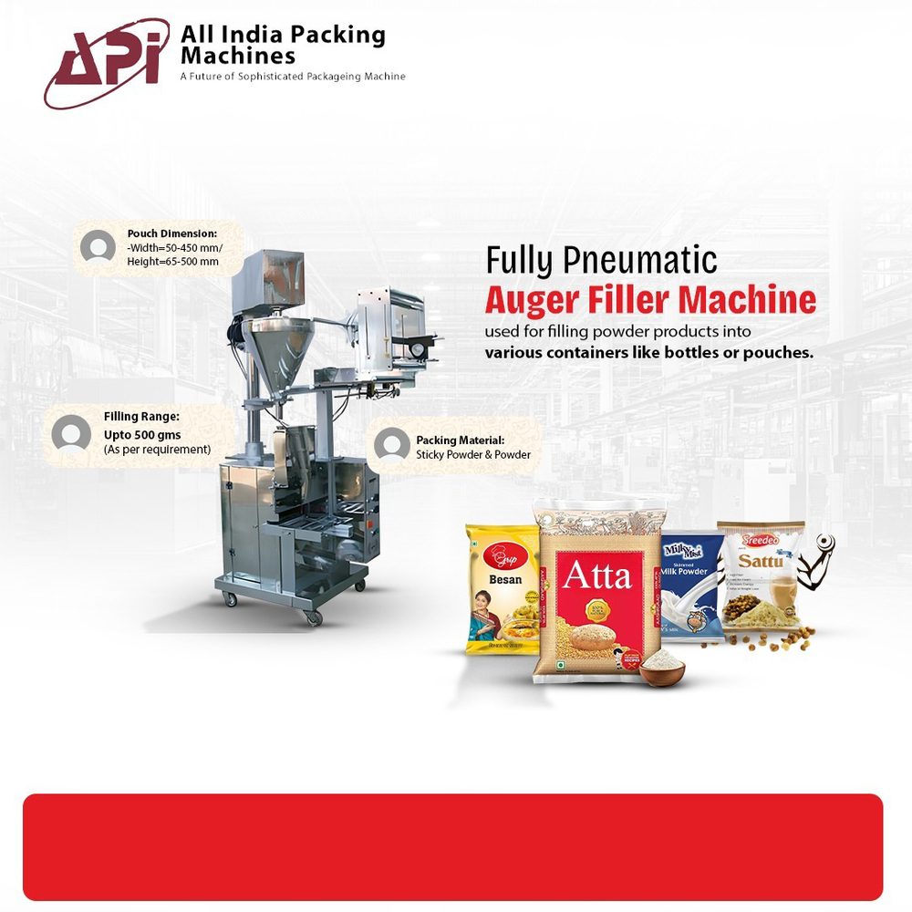 Fully Pneumatic Auger Filler Machine