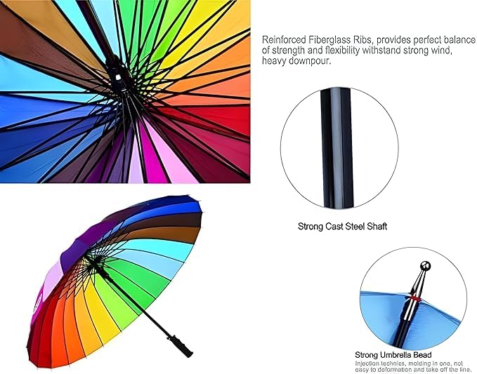 75 cm Rainbow Umbrella