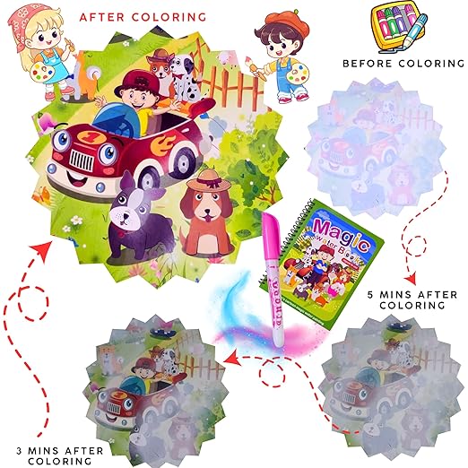 Magic Water Painting Book for Kids