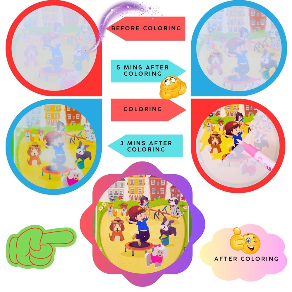  Magic Water Painting Book for Kids