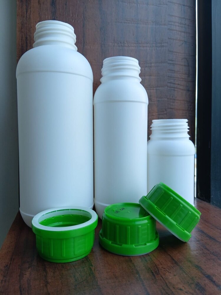 White Screw Cap HDPE Bottle