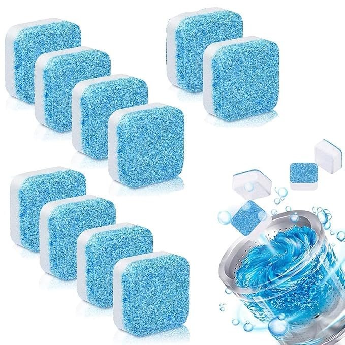 Washing Machine Cleaning Tablets Pack Of 10 - Color: Blue