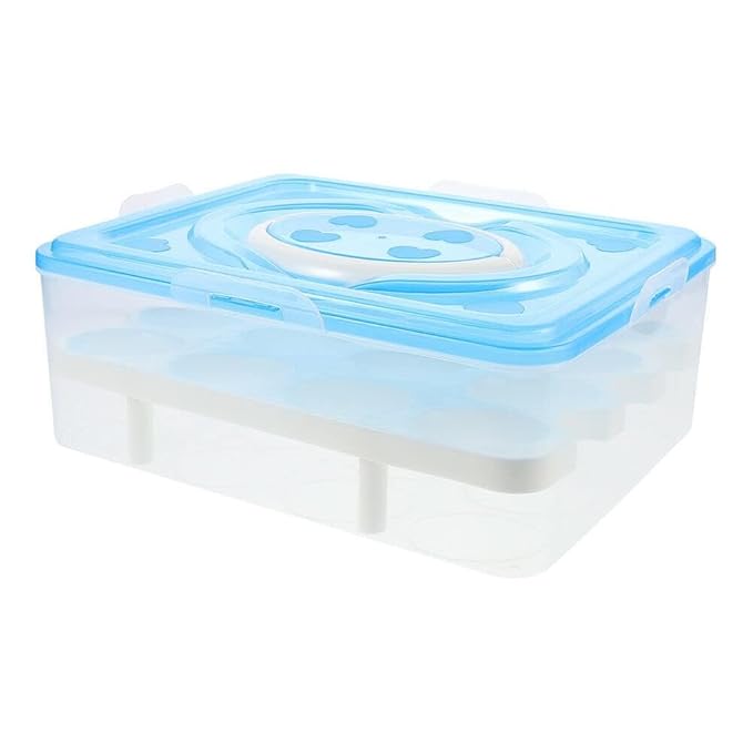 32 Grid Egg Storage Box For - Color: Transperent