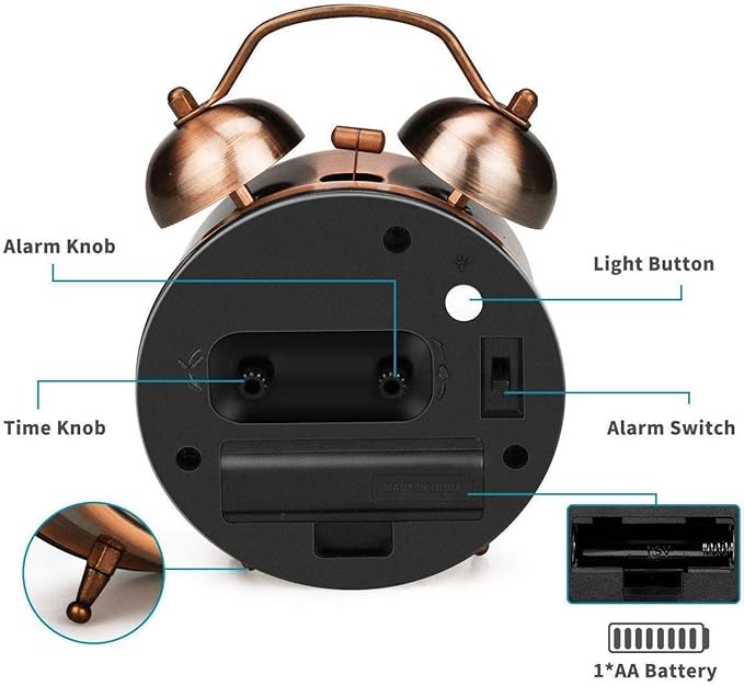 Table Alarm Clock with Night