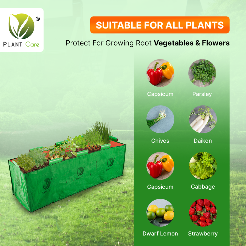 Rectangular Grow Bag 48x15x15 Inch - Advantage: Plant Growth