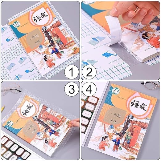 Ransparent Paper Sticker Book Cover