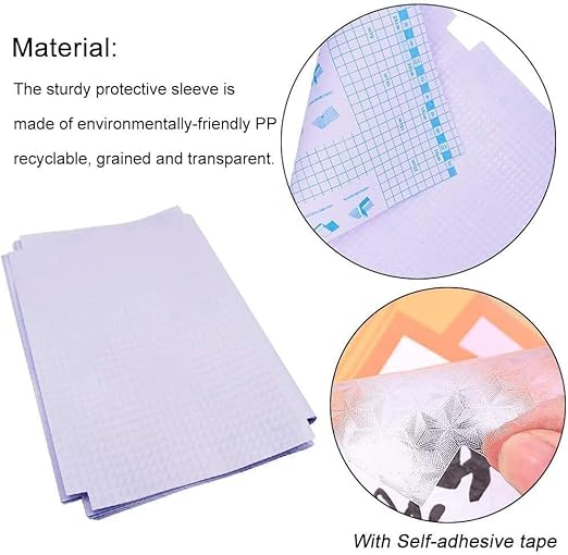 ransparent Paper Sticker Book Cover 