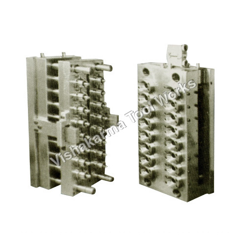 Pet Preform Mould - Mild Steel, Aluminium, Stainless Steel | 8-48 Cavity, Silver Color, Industrial Use, Accurate Performance