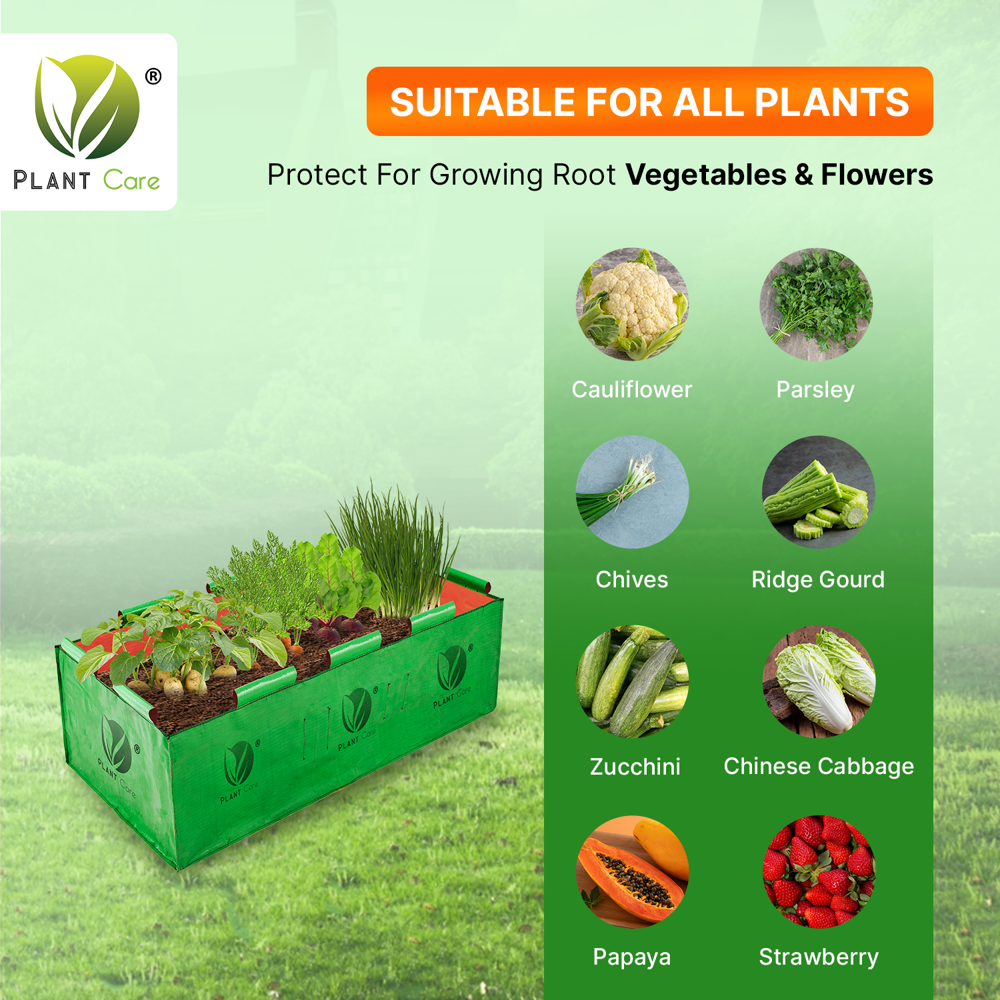 Rectangular Grow Bag 48x24x15 Inch - Advantage: Plant Growth